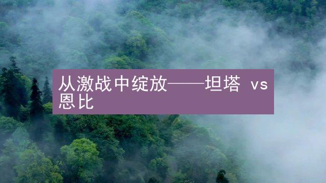 从激战中绽放——坦塔 vs 恩比