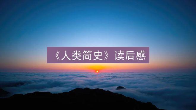 《人类简史》读后感