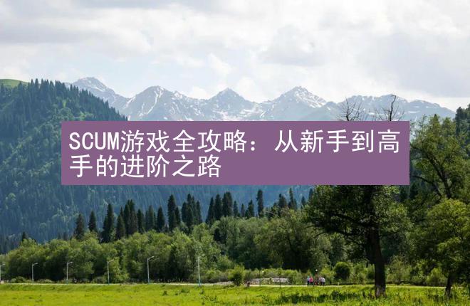 SCUM游戏全攻略：从新手到高手的进阶之路