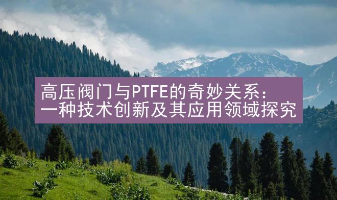 高压阀门与PTFE的奇妙关系：一种技术创新及其应用领域探究