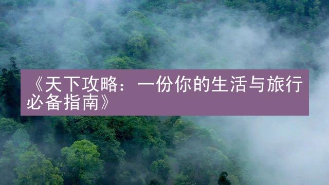 《天下攻略：一份你的生活与旅行必备指南》