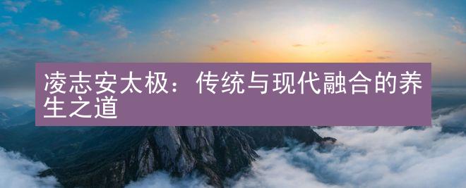 凌志安太极：传统与现代融合的养生之道