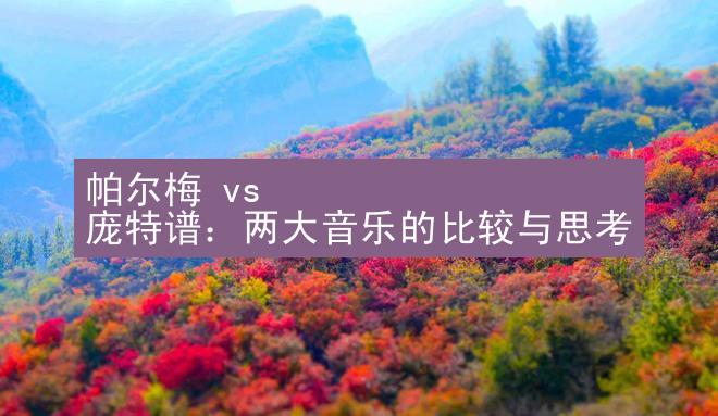 帕尔梅 vs 庞特谱：两大音乐的比较与思考